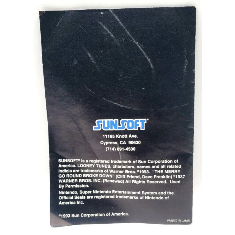 DAFFY DUCK: THE MARVIN MISSIONS GAME‎ MANUAL ONLY SNES SUPER NINTENDO